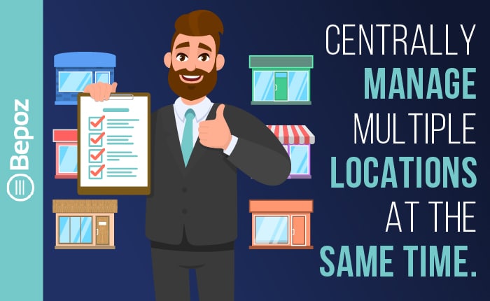 Centrally manage multiple locations at the Same Time